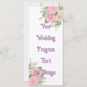 Custom Wedding Programs - Editable Template