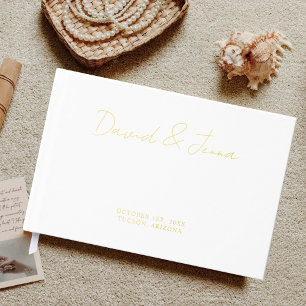 Custom Wedding Reception Engagement Personalized Guest Book