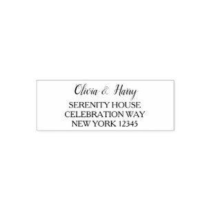 Custom Wedding Return Address Self-Inking Stamp
