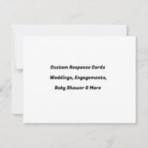 Custom Wedding RSVP Cards - Reply Card Set
