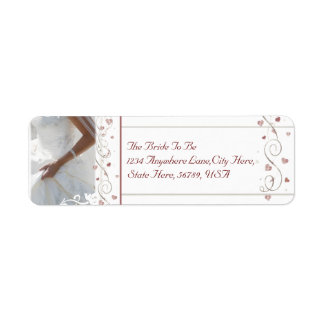 Custom Wedding Shower Return Address Labels