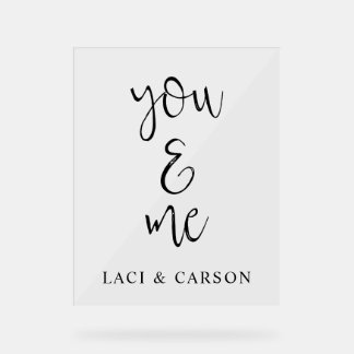 Custom Wedding Sign – Elegant Personalized Welcome