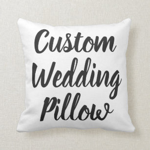 Custom Wedding Square Throw Pillow Blank Template
