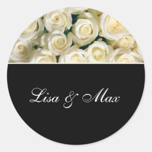 Custom Wedding Sticker Roses
