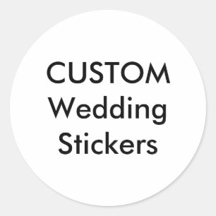 Custom Wedding Stickers 1.5" ROUND GLOSSY (20 pk.)