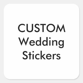 Custom Wedding Stickers 1.5" SQUARE GLOSSY, 20 pk.