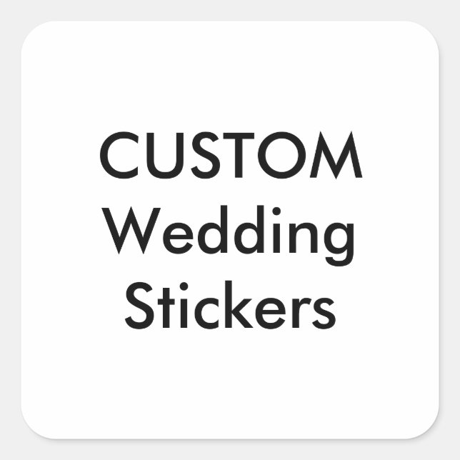 Custom Wedding Stickers 1.5" SQUARE GLOSSY, 20 pk. (Front)
