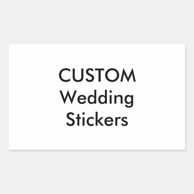 Custom Wedding Stickers RECTANGLE GLOSSY (4 pk.) (Front)