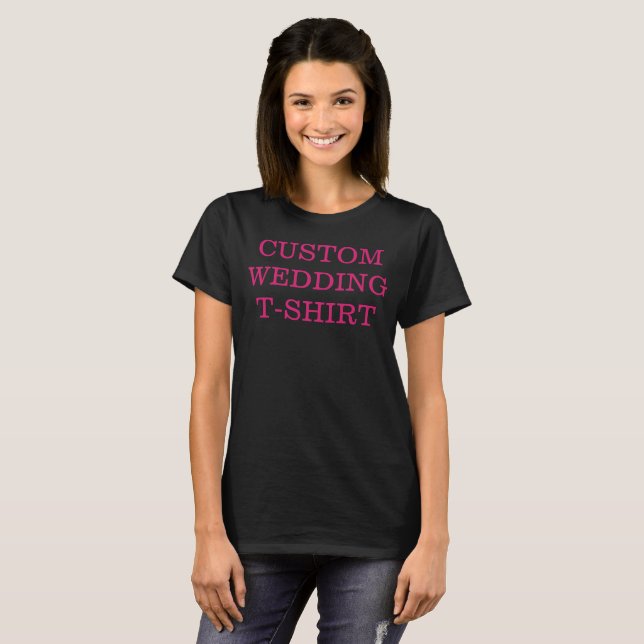 Custom Wedding T-Shirt (Front Full)