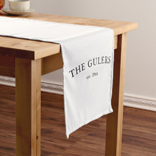 Custom Wedding Table Runner, Sweetheart Table Deco Short Table Runner