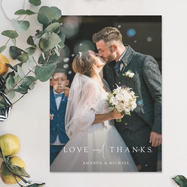 Custom Wedding Thank You Card Template with Photo (Creator Uploaded)