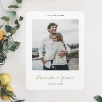 Custom Wedding Thank You Photo Magnet