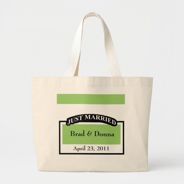 Custom Wedding Tote Bags (Front)