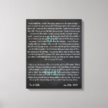 Custom Wedding Vows on Canvas<br><div class="desc">A constant reminder of the vows that you made on your special day. Customizable size,  colour etc. A great wedding,  anniversary or just because gift!</div>