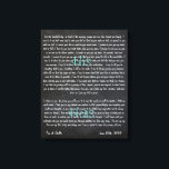 Custom Wedding Vows on Canvas Print<br><div class="desc">A constant reminder of the vows that you made on your special day. Customizable size,  colour etc. A great wedding,  anniversary or just because gift!</div>