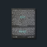 Custom Wedding Vows on Canvas Print<br><div class="desc">A constant reminder of the vows that you made on your special day. Customizable size,  colour etc. A great wedding,  anniversary or just because gift!</div>