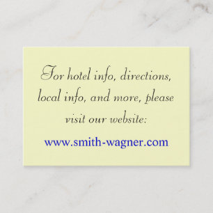 Custom Wedding Webpage Cards