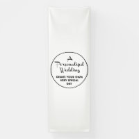 Custom Wedding Welcome Sign 12' x 4' Vinyl Banner