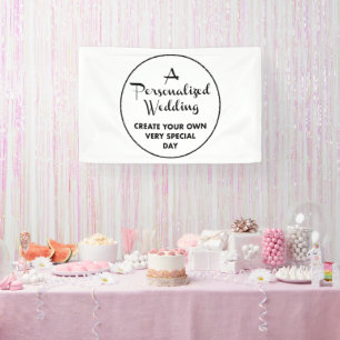 Custom Wedding Welcome Sign 2.5' x 4' Vinyl Banner