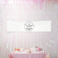 Custom Wedding Welcome Sign 2.5'x10' Vinyl Banner