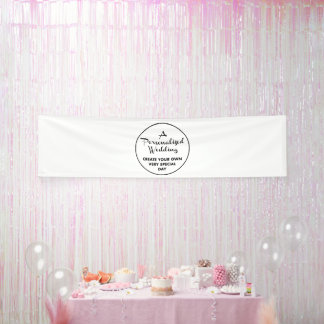 Custom Wedding Welcome Sign 2.5'x10' Vinyl Banner