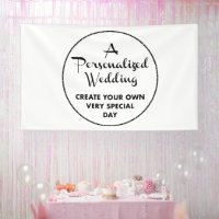 Custom Wedding Welcome Sign 6' x 10' Vinyl Banner