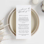 Custom Wedding Welcome Thank You Place Card<br><div class="desc">Welcome your guests with this beautifully designed welcome and thank-you card, perfect for weddings or special events. Featuring elegant calligraphy and heartfelt text, this card sets the tone for a warm and memorable celebration. Customize it with your names and message to create a unique keepsake that expresses your gratitude and...</div>