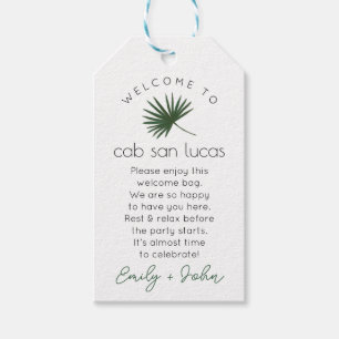Custom wedding welcome to Mexico Tag