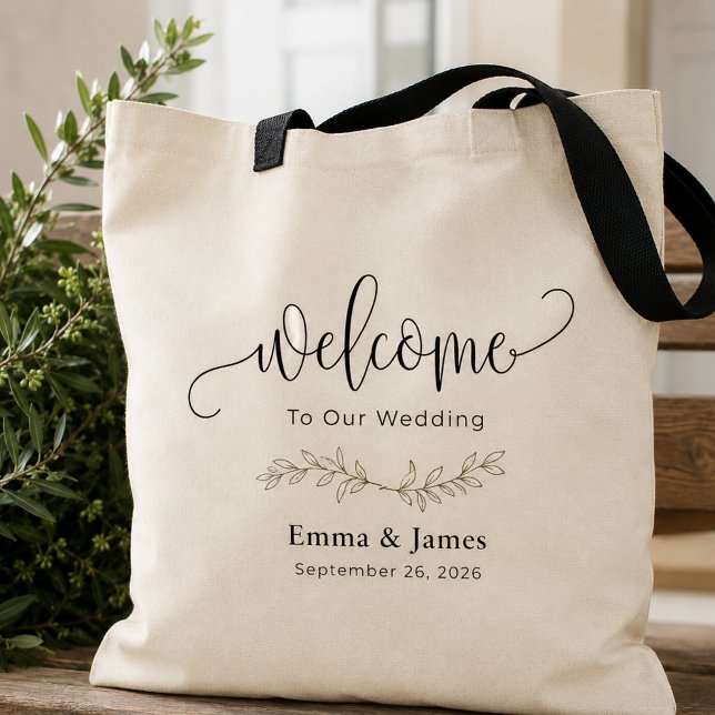 Custom Wedding Welcome Tote Bag (Creator Uploaded)