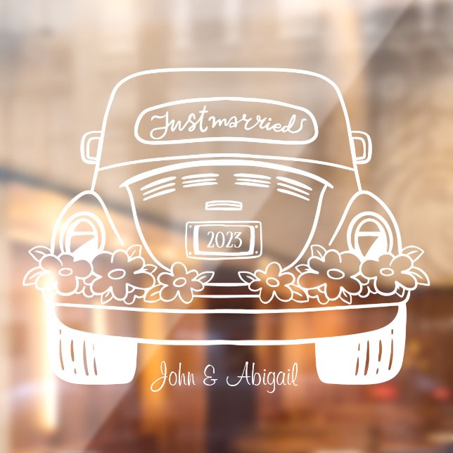 Custom Wedding Window Cling (Sheet 2)