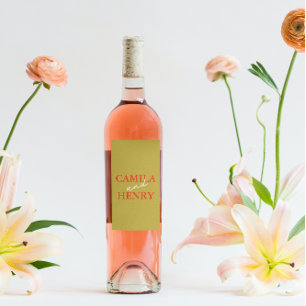 Custom Wedding Wine & Sparkling Wine Bottle Label