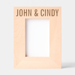 CUSTOM  WEDDING WOOD ETCHED FRAMES