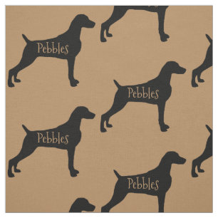 Custom Weimaraner Dog Fabric