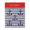 Custom Welcome Aboard Anchors Stripes Pattern