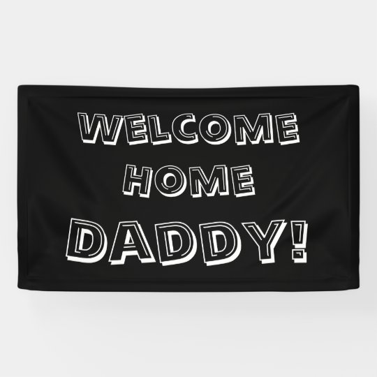 Custom Home Banner black Personalised Zazzle.ca