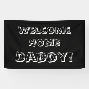 Custom Welcome Home Banner black Personalized