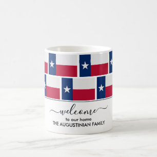 Custom Welcome TEXAS FLAG Coffee Mug