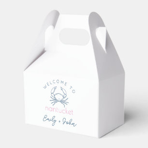 Custom Welcome to Nantucket wedding Favor Box