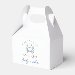Custom Welcome to Nantucket wedding Favor Box