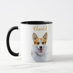 Custom Welsh Corgi Dog Personalized Drawing Mug