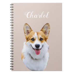 Custom Welsh Corgi Dog Personalized Drawing Notebook