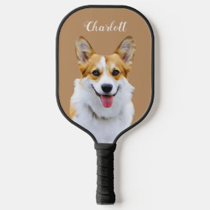 Custom Welsh Corgi Dog Personalized Drawing Pickleball Paddle