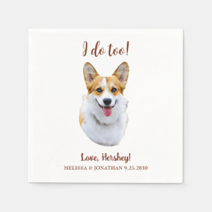 Custom Welsh Corgi Dog  Personalized I Do Too  Napkin