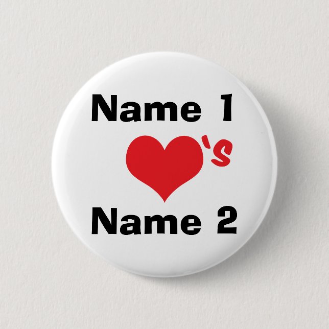 Custom We're In Love 2 Inch Round Button (Front)