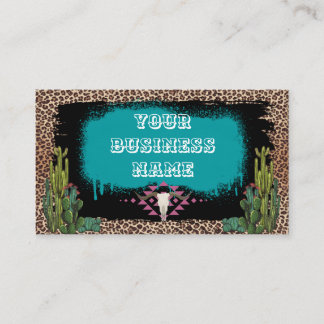 Custom Western Business Card