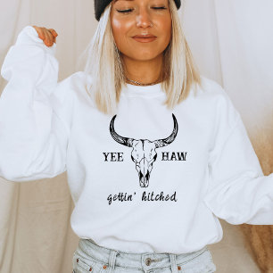 Custom Western Wedding Bachelorette Party Group Sweatshirt