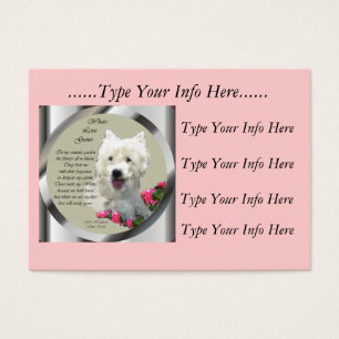 Custom Westie Profile Cards