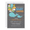 Custom whale baby shower invitation
