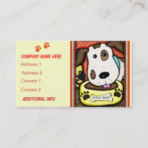 Custom Whimsical Dog / Pet Store Business Cards