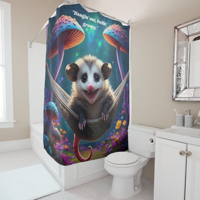 Custom Whimsical Opossum Psychedelic Hippie  (In Situ)